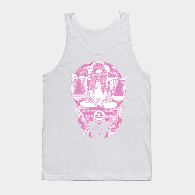 Light Pink Libra Beauty Tank Top by kenallouis